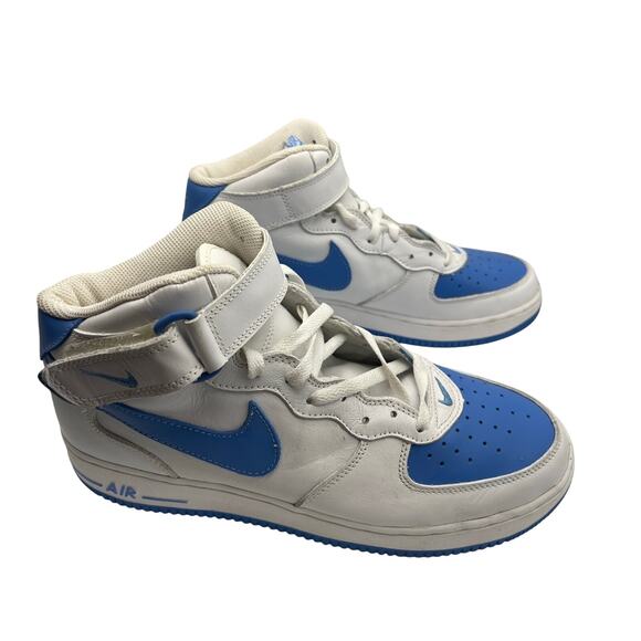 Nike Air Force One High white university blue tennis shoes Sneakers Sz 10.5 M main image 6